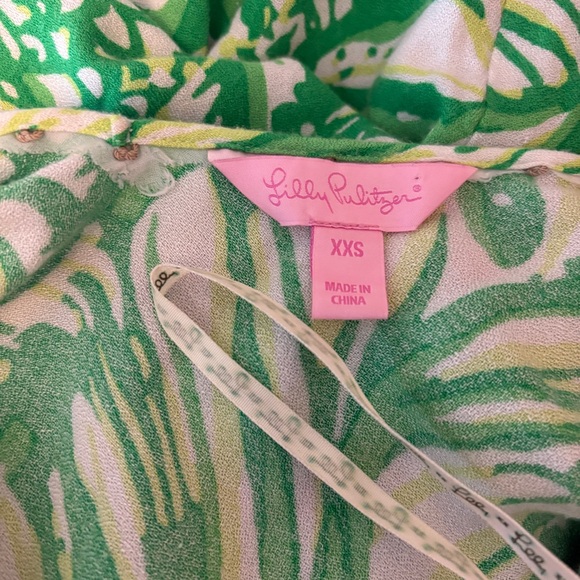 Lilly Pulitzer Allair Maxi Beach Dress Toucan Green Coca Loca Womens Size XXS - Picture 15 of 15